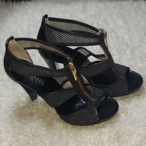 Michael Kors Black Mesh Stiletto Heels